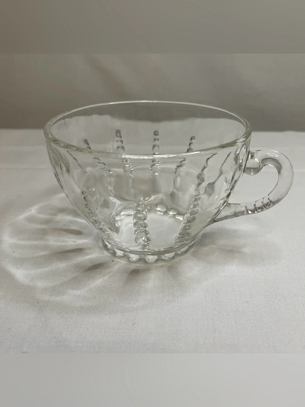 VINTAGE FEDERAL GLASS Columbia Pattern Cup